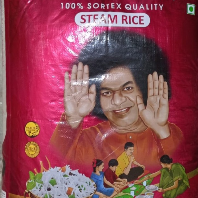 Sathyasai Royal Sortex Quality Premium Steamed Whole Sonamasoori Rice 26 kgs